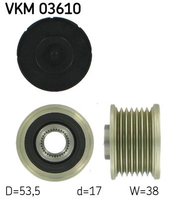 SKF VKM 03610 Alternator Freewheel Clutch