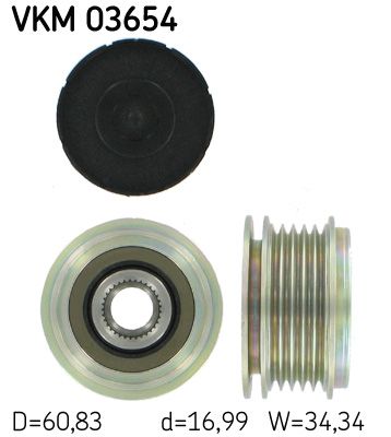 Alternator Freewheel Clutch SKF VKM 03654