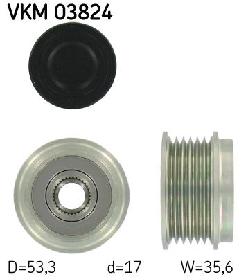 Alternator Freewheel Clutch SKF VKM 03824