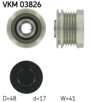 SKF VKM 03826 Alternator Freewheel Clutch