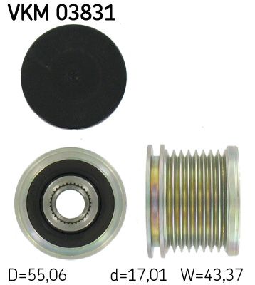 SKF VKM 03831 Alternator Freewheel Clutch