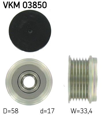 SKF VKM 03850 Alternator Freewheel Clutch