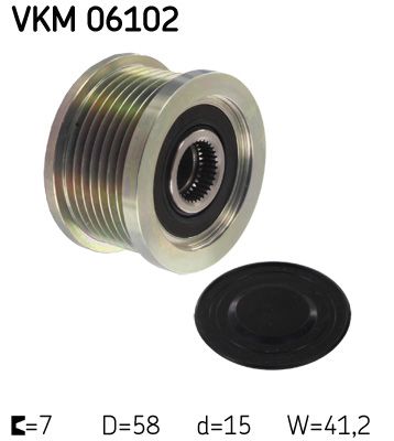 SKF VKM 06102 Alternator Freewheel Clutch