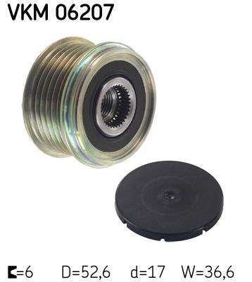 SKF VKM 06207 Alternator Freewheel Clutch
