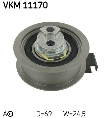 Tensioner Pulley, timing belt SKF VKM 11170