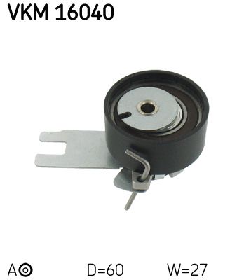 Tensioner Pulley, timing belt SKF VKM 16040