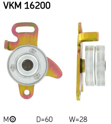 Tensioner Pulley, timing belt SKF VKM 16200