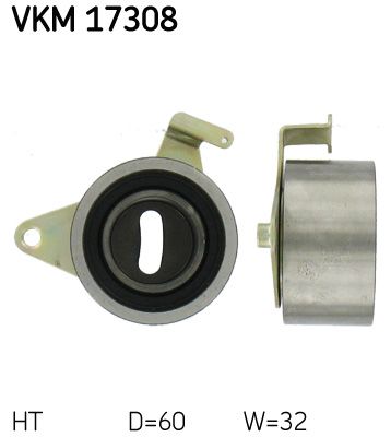 Tensioner Pulley, timing belt SKF VKM 17308