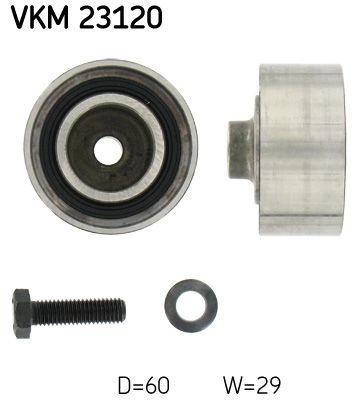 Deflection/Guide Pulley, timing belt SKF VKM 23120