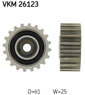Deflection/Guide Pulley, timing belt SKF VKM 26123