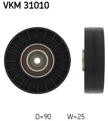 SKF VKM 31010 Deflection/Guide Pulley, V-ribbed belt