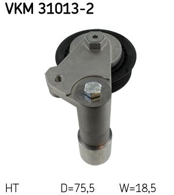 Tensioner Pulley, V-ribbed belt SKF VKM 31013-2