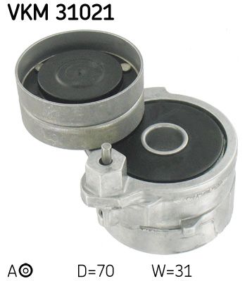 Tensioner Pulley, V-ribbed belt SKF VKM 31021