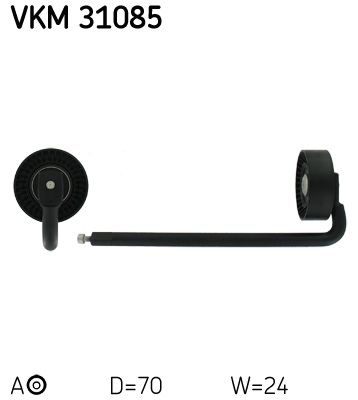 SKF VKM 31085 Tensioner Pulley, V-ribbed belt