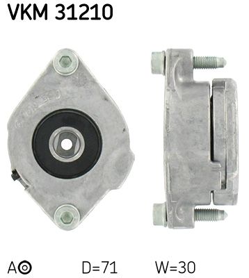 Tensioner Pulley, V-ribbed belt SKF VKM 31210