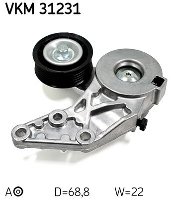 SKF VKM 31231 Tensioner Pulley, V-ribbed belt