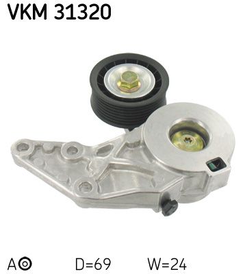 Tensioner Pulley, V-ribbed belt SKF VKM 31320