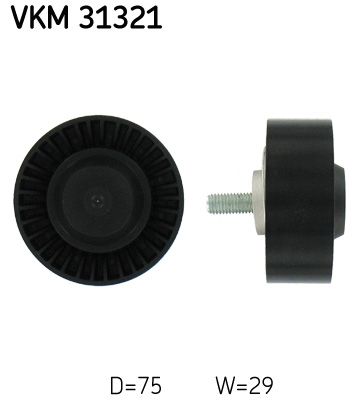 Deflection/Guide Pulley, V-ribbed belt SKF VKM 31321