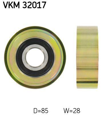 Deflection/Guide Pulley, V-ribbed belt SKF VKM 32017