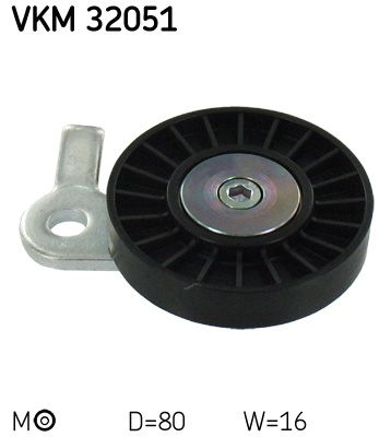 Tensioner Pulley, V-ribbed belt SKF VKM 32051