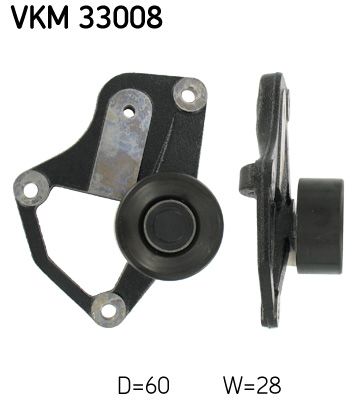 SKF VKM 33008 Deflection/Guide Pulley, V-ribbed belt