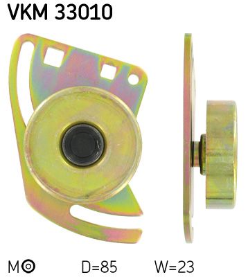 Tensioner Pulley, V-ribbed belt SKF VKM 33010