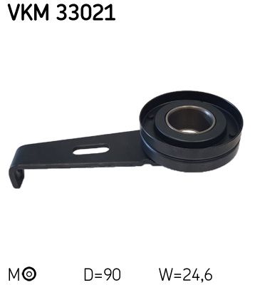 Tensioner Pulley, V-ribbed belt SKF VKM 33021