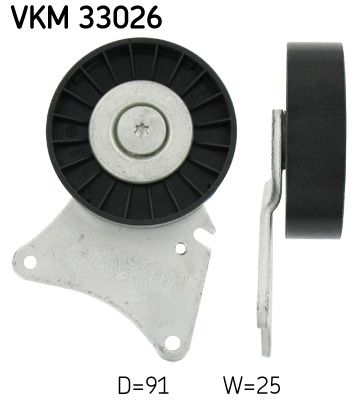 SKF VKM 33026 Deflection/Guide Pulley, V-ribbed belt