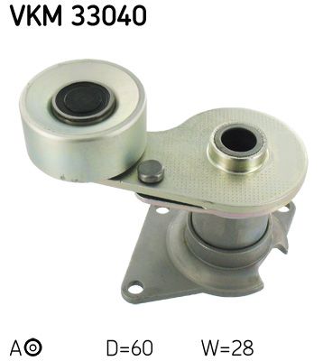 Tensioner Pulley, V-ribbed belt SKF VKM 33040