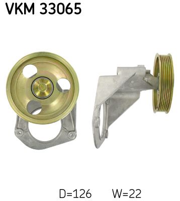Deflection/Guide Pulley, V-ribbed belt SKF VKM 33065