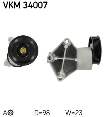Tensioner Pulley, V-ribbed belt SKF VKM 34007