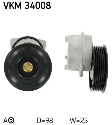 Tensioner Pulley, V-ribbed belt SKF VKM 34008