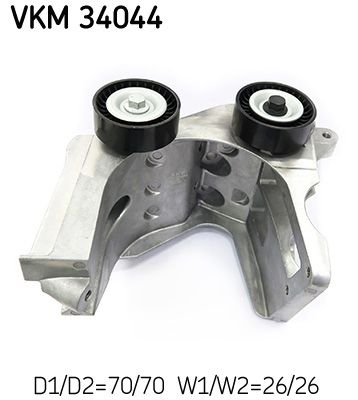 Tensioner Pulley, V-ribbed belt SKF VKM 34044