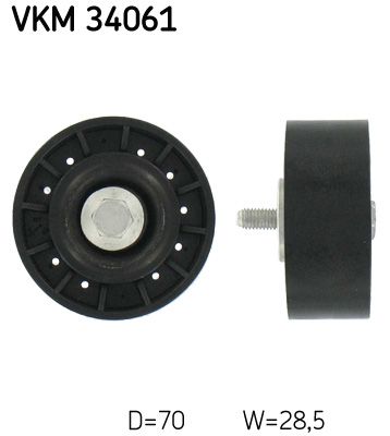 SKF VKM 34061 Deflection/Guide Pulley, V-ribbed belt