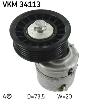 Tensioner Pulley, V-ribbed belt SKF VKM 34113