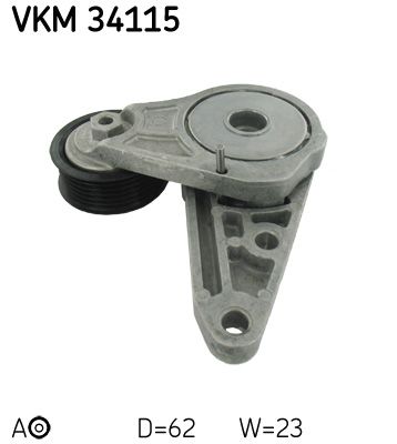 Tensioner Pulley, V-ribbed belt SKF VKM 34115