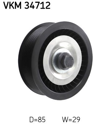 SKF VKM 34712 Deflection/Guide Pulley, V-ribbed belt