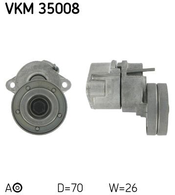 Tensioner Pulley, V-ribbed belt SKF VKM 35008