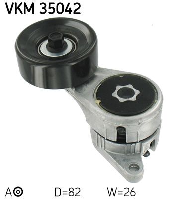 Tensioner Pulley, V-ribbed belt SKF VKM 35042