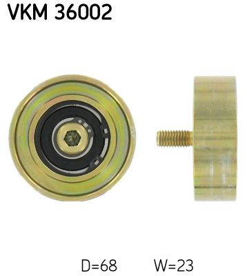 SKF VKM 36002 Deflection/Guide Pulley, V-ribbed belt