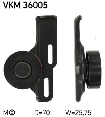 Tensioner Pulley, V-ribbed belt SKF VKM 36005