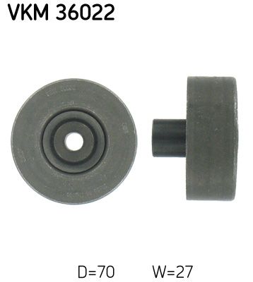Deflection/Guide Pulley, V-ribbed belt SKF VKM 36022