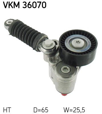 Tensioner Pulley, V-ribbed belt SKF VKM 36070