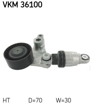 Tensioner Pulley, V-ribbed belt SKF VKM 36100