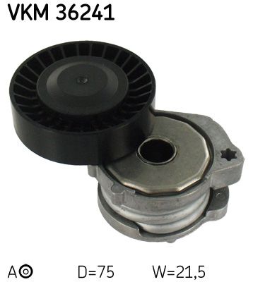 Tensioner Pulley, V-ribbed belt SKF VKM 36241