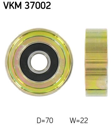 Deflection/Guide Pulley, V-ribbed belt SKF VKM 37002