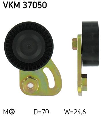 Tensioner Pulley, V-ribbed belt SKF VKM 37050