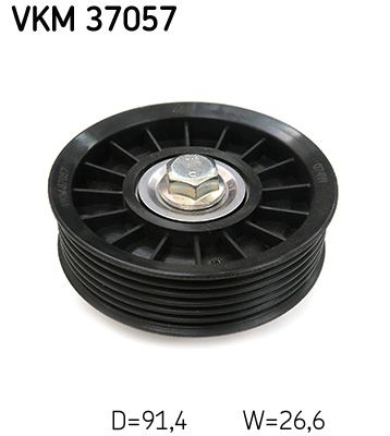 Deflection/Guide Pulley, V-ribbed belt SKF VKM 37057