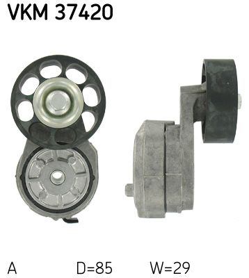 Tensioner Pulley, V-ribbed belt SKF VKM 37420