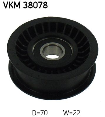 SKF VKM 38078 Deflection/Guide Pulley, V-ribbed belt